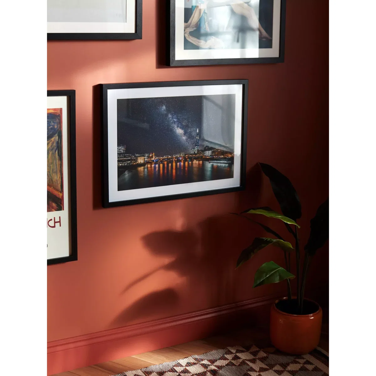 Zoe Austin - 'Impossible London' Framed Print & Mount, 53.5 x 73.5cm, Black/Multi – image 2