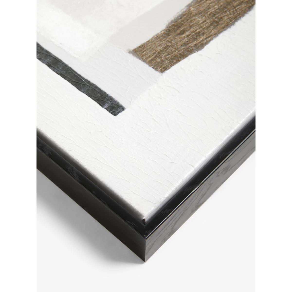 John Lewis Abstract Neutral Framed Canvas, Set of 2, 70 x 50cm, White/Multi – image 3
