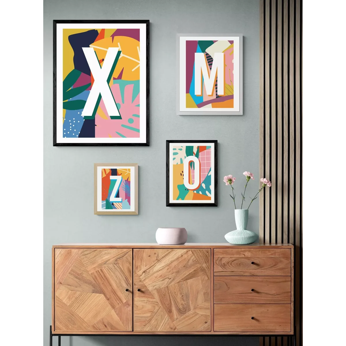 EAST END PRINTS Sei and Ru 'X Letter' Framed Print – image 2