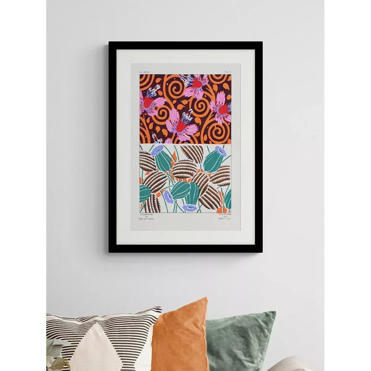 Eugene Séguy - 'Vintage Flower VI' Framed Print & Mount, 74.5 x 54.5cm, Multi – image 2