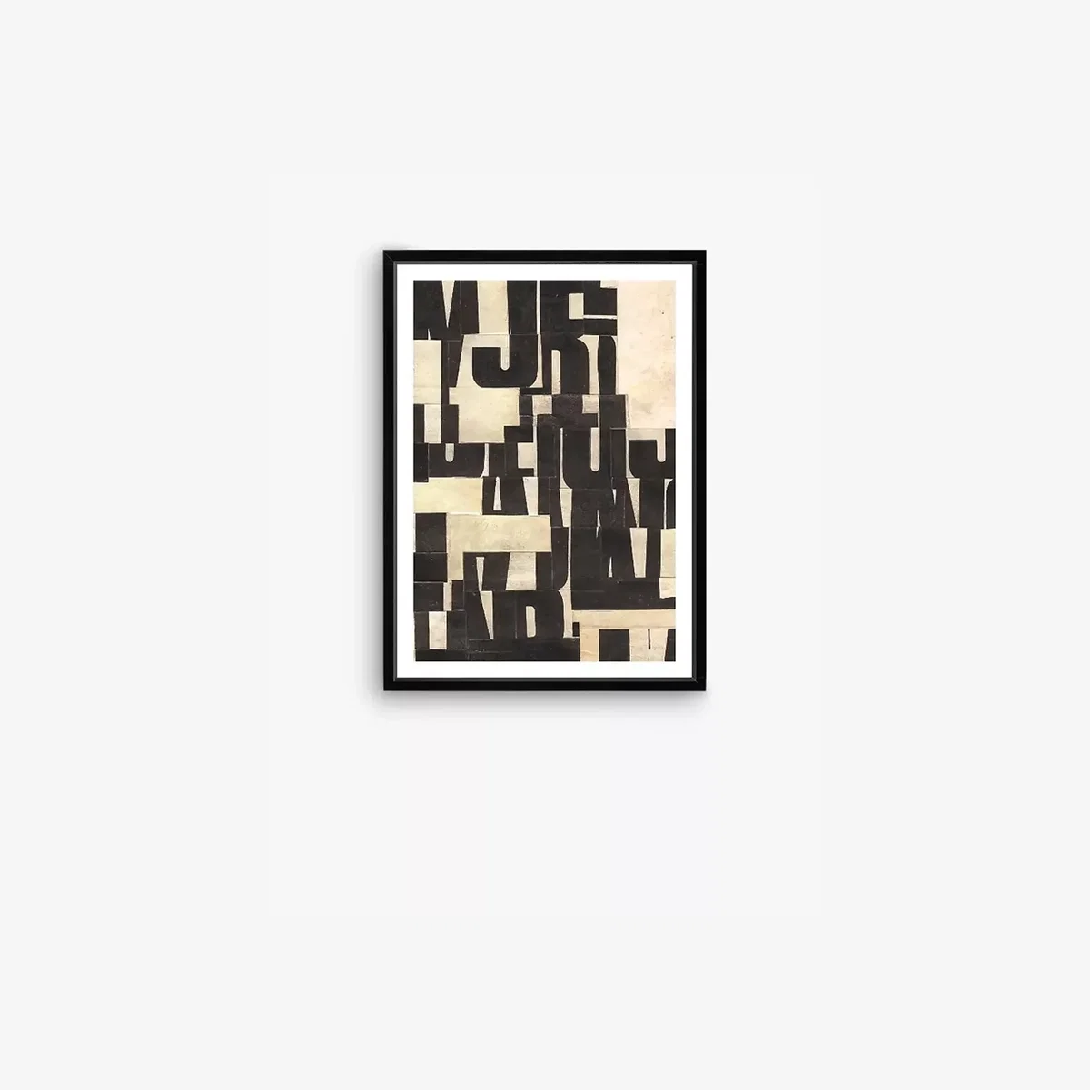 Type 1 - Framed Print & Mount, 76 x 56cm, Black – image 1