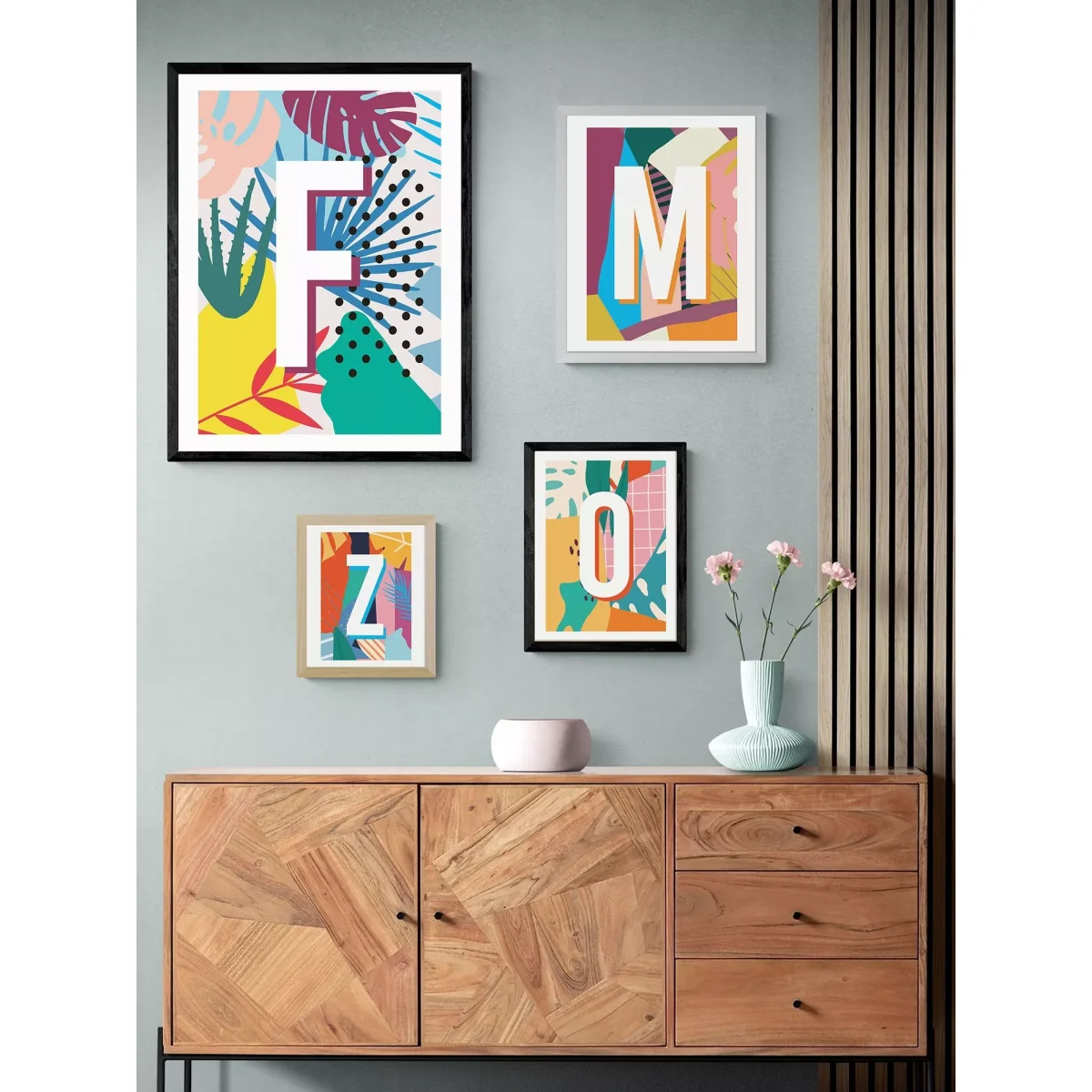 EAST END PRINTS Sei and Ru 'F Letter' Framed Print – image 2