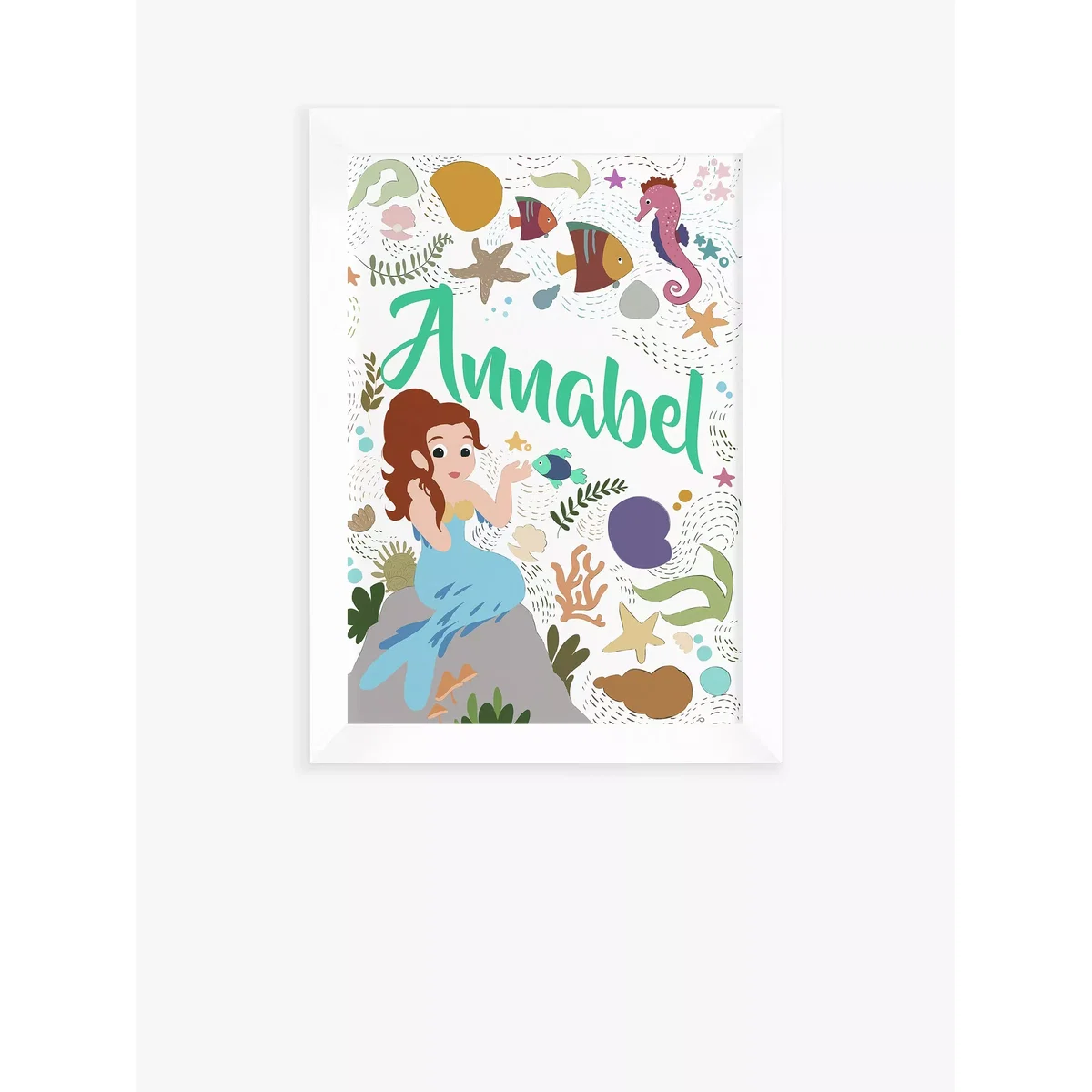 John Lewis Personalised Mermaid Framed Print – image 3