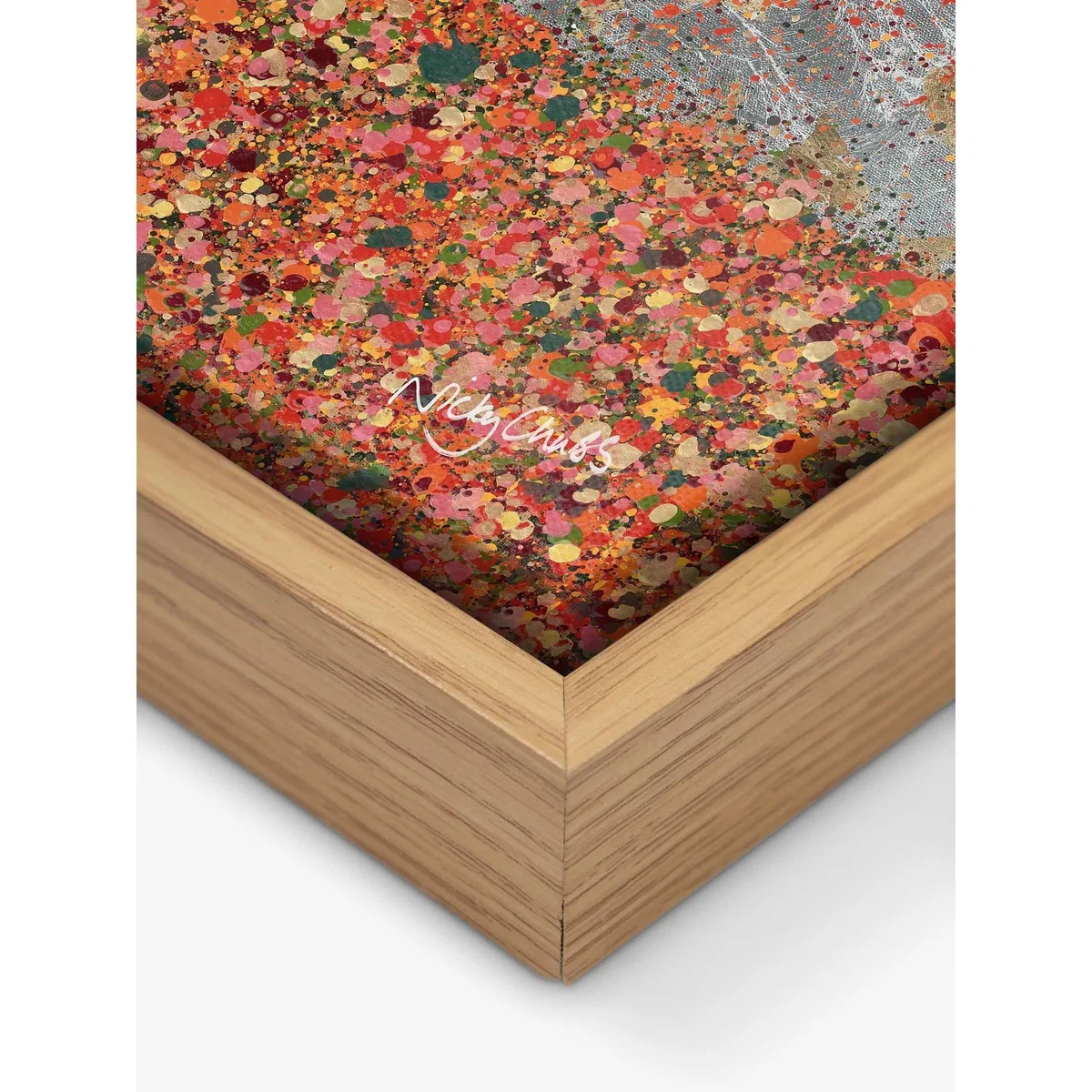 John Lewis Nicky Chubb 'Bright & Beautiful Autumn' Framed Canvas Print, 64 x 64cm, Orange – image 2