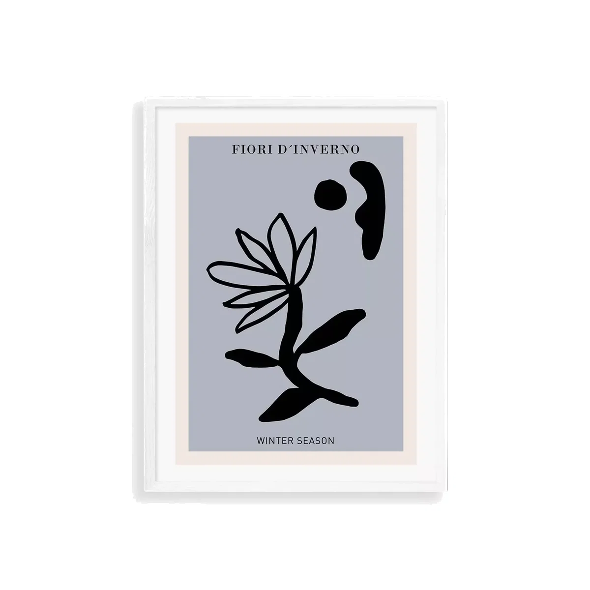 EAST END PRINTS Ani Vidotto 'Fiori d'Inverno Blue' Framed Print – image 1