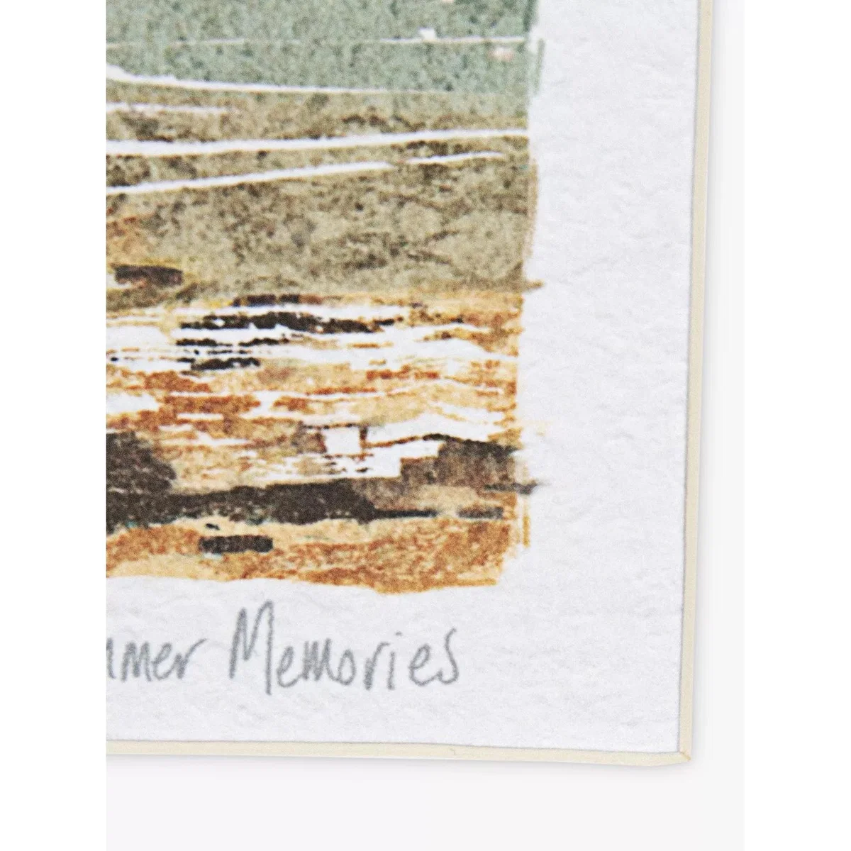 Sabrina Roscino - 'Summer Memories' Framed Print & Mount, 37 x 37cm, Blue/Neutrals – image 3