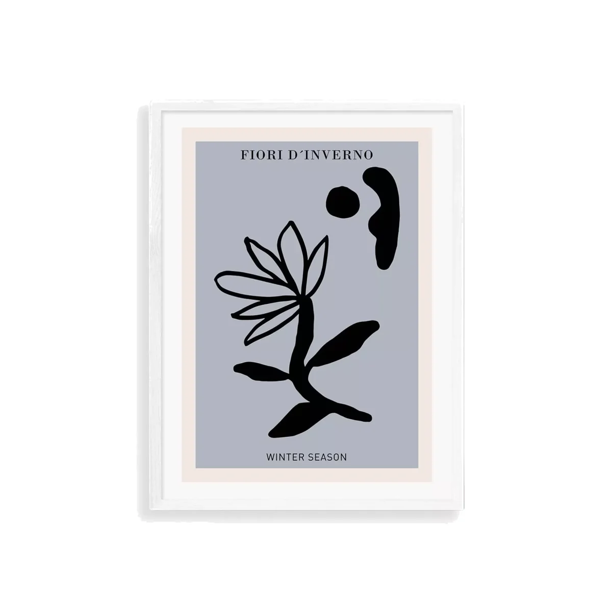 EAST END PRINTS Ani Vidotto 'Fiori d'Inverno Blue' Framed Print – image 1