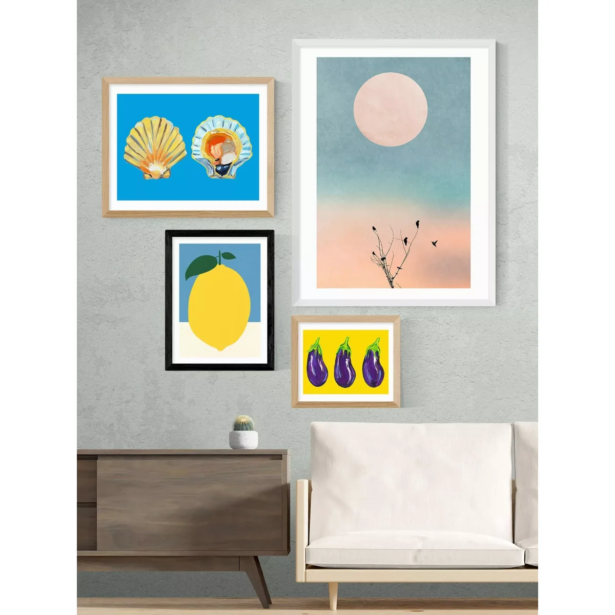EAST END PRINTS Rosi Feist 'Yellow Lemon' Framed Print – image 2
