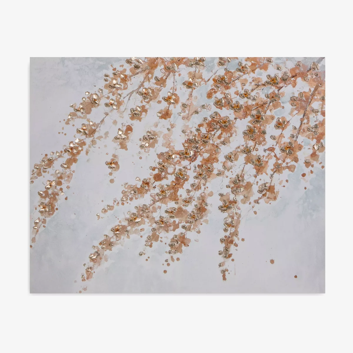 Peach Blossom - Canvas Print, 80 x 100cm, Pink/Gold – image 1