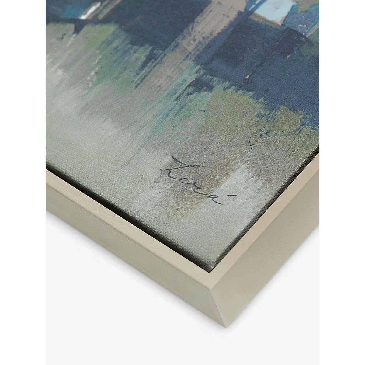 John Lewis A Lera 'Silversong Birch' Framed Canvas Print, 67 x 40cm, Blue/Multi – image 2