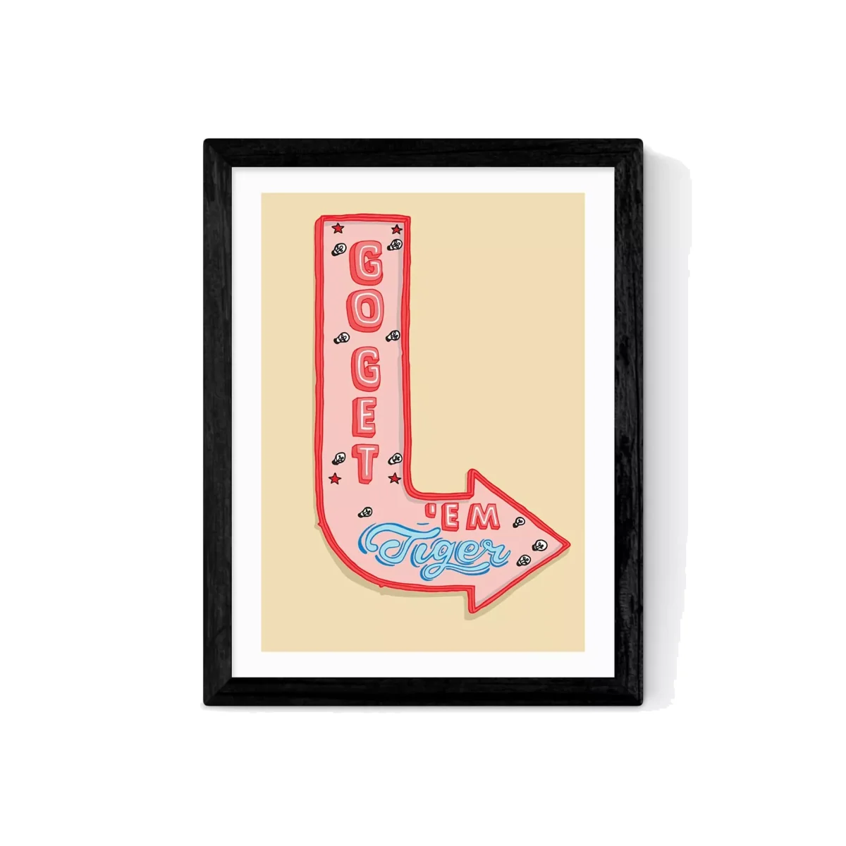 EAST END PRINTS Sophie Ward 'Go Get 'em Tiger' Framed Print – image 1