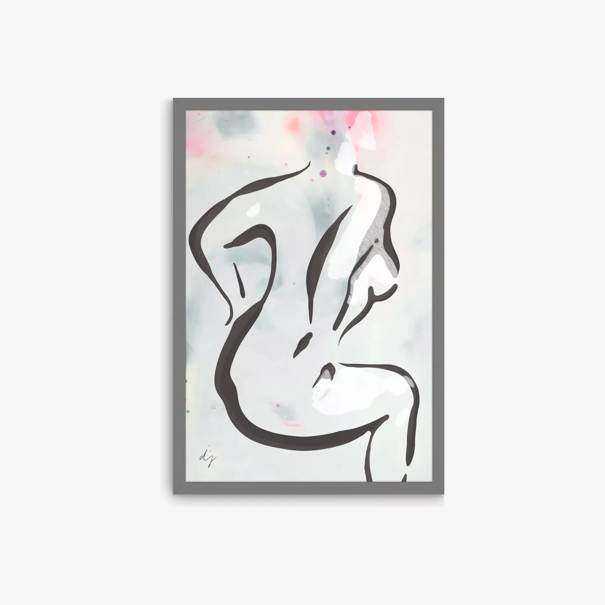 Dominic James Studio - 'Derriere' Framed Print, 43.5 x 63.5cm, Black/White – image 1
