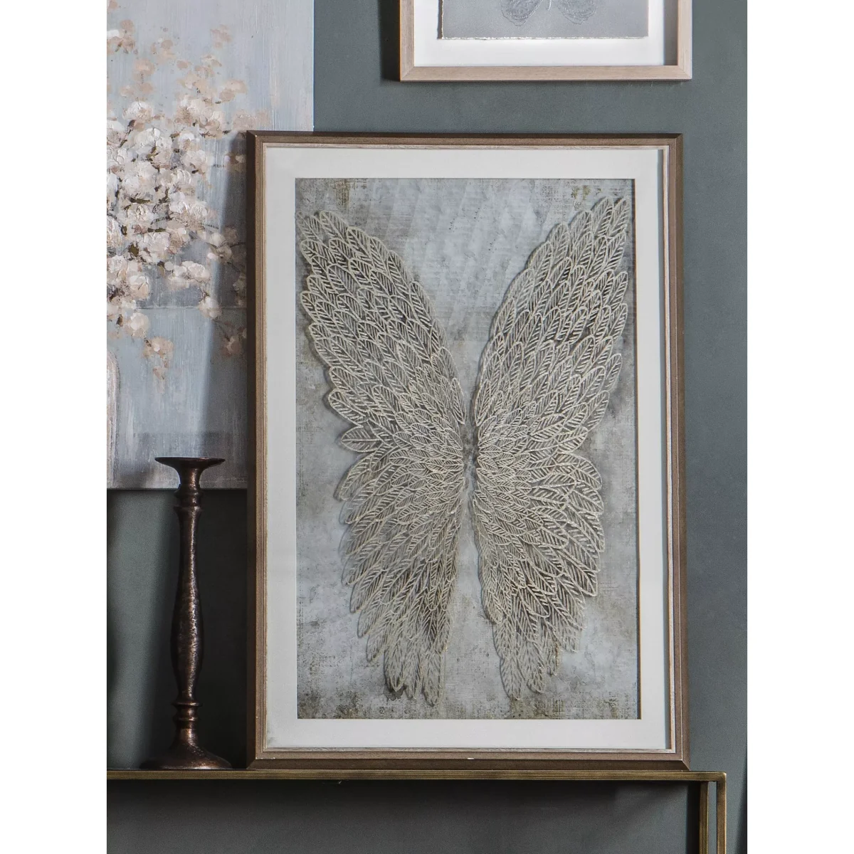 Golden Wings - Framed Print & Mount, 94.5 x 65cm, Gold – image 2