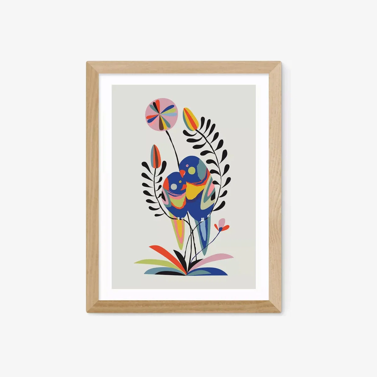 EAST END PRINTS Rachel Lee 'Rainbow Lorikeets' Framed Print – image 1