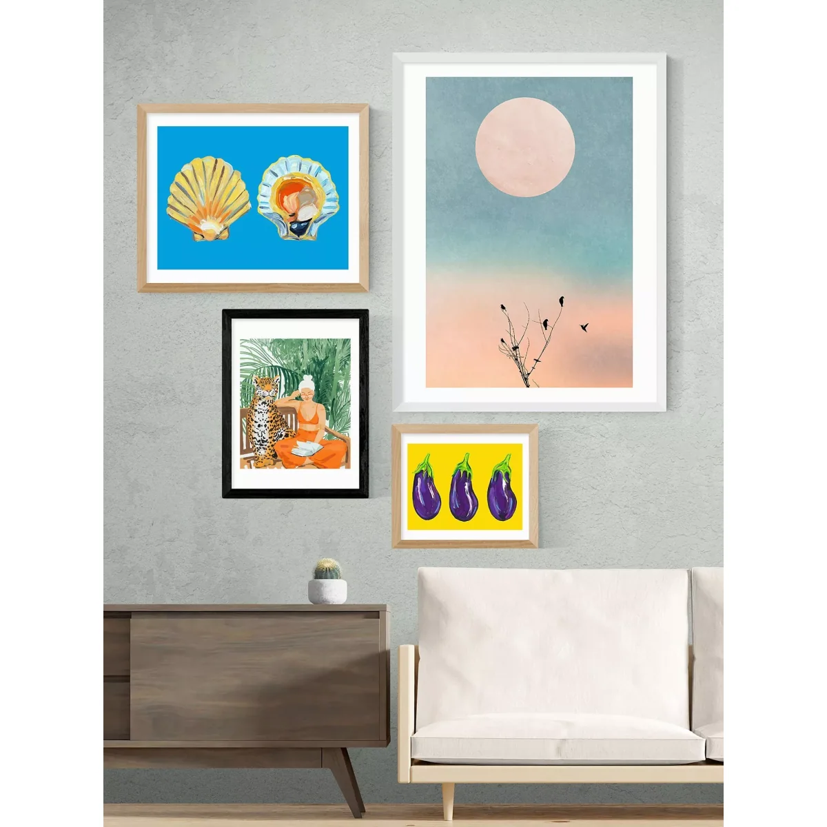 EAST END PRINTS 83 Oranges 'Jungle Vacay II' Framed Print – image 2