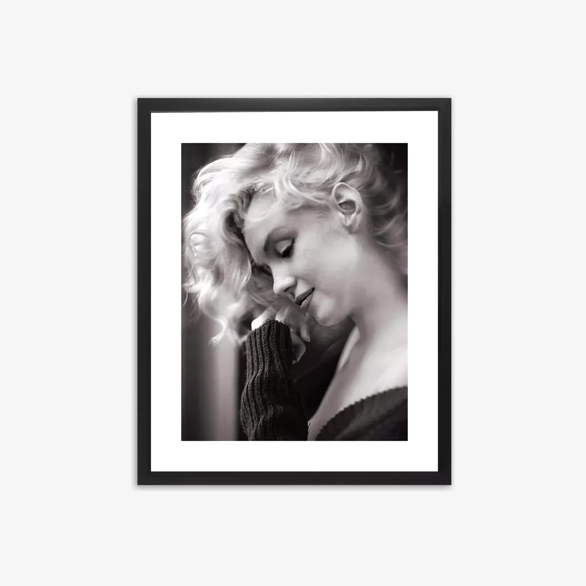 Marilyn Monroe Framed Print & Mount, 55.5 x 45.5cm, Black/White – image 1
