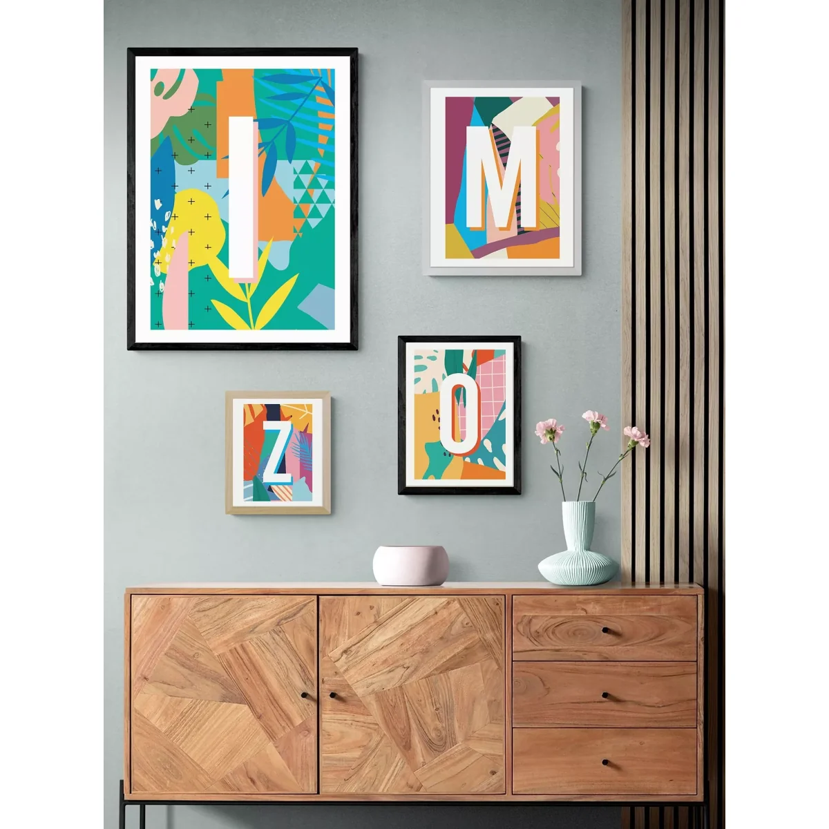 EAST END PRINTS Sei and Ru 'I Letter' Framed Print – image 2