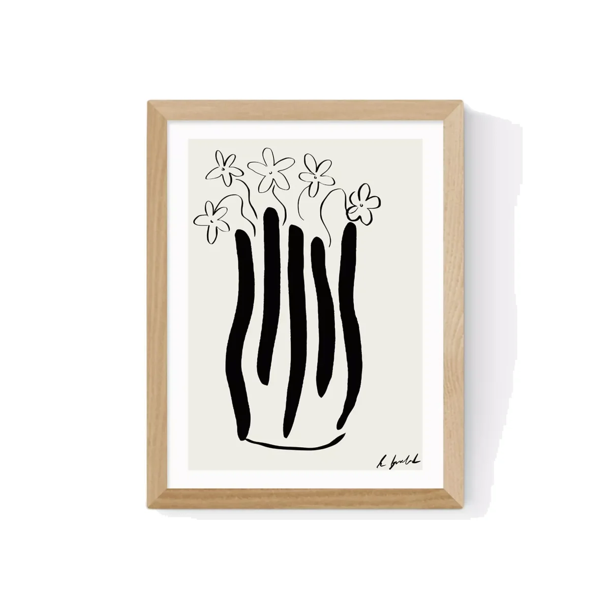 EAST END PRINTS Hali Igwelaezoh 'Abstract Vase' Framed Print – image 1