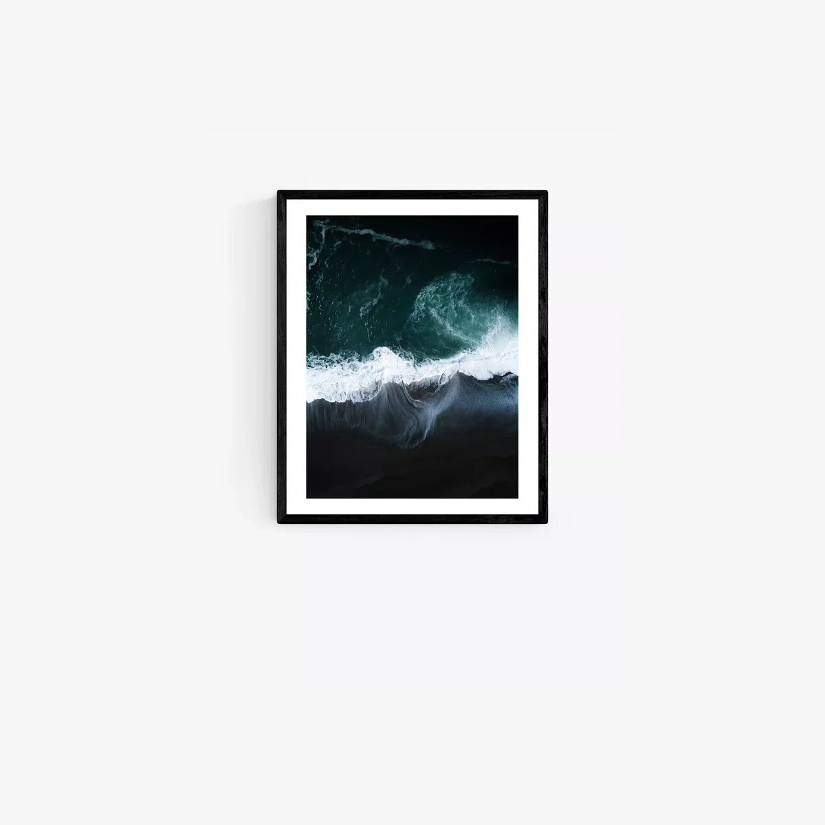 Honeymoon Hotel - Dark Earth Wood Framed Print, 52 x 42cm, Blue