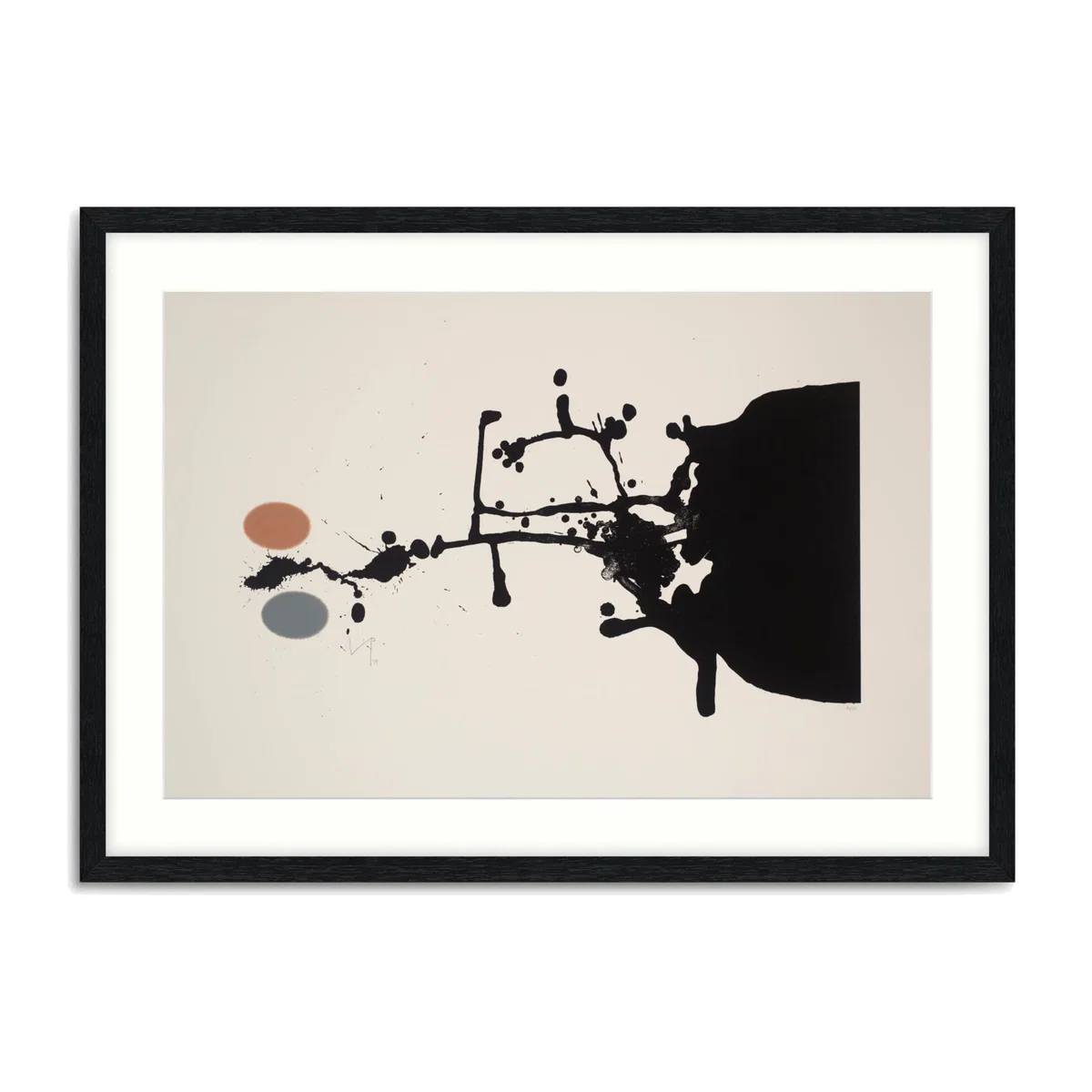 John Lewis + Tate Victor Pasmore 'Black Tiger' Wood Framed Print & Mount, 53 x 73cm – image 1