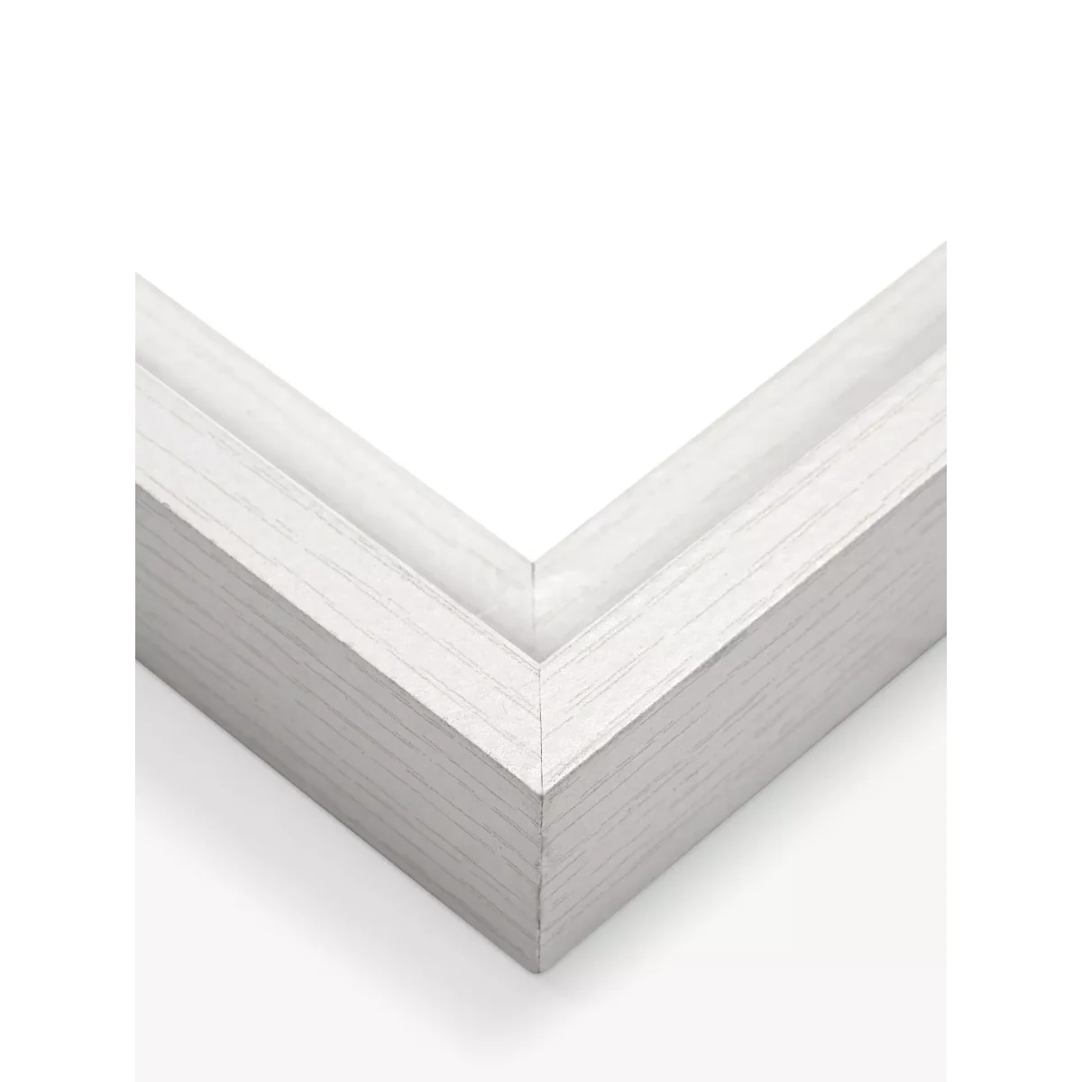 Natasha Barnes - 'Formation' Abstract Framed Canvas Print, 84 x 84cm, White/Multi – image 3