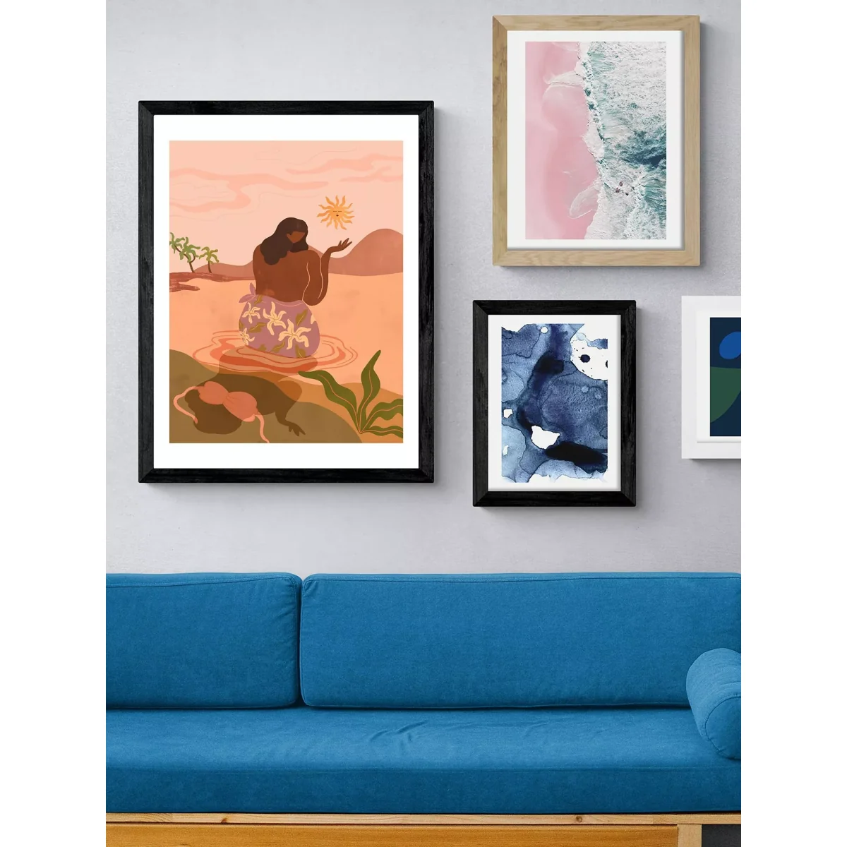 EAST END PRINTS Arty Guava 'Sunset' Framed Print – image 2