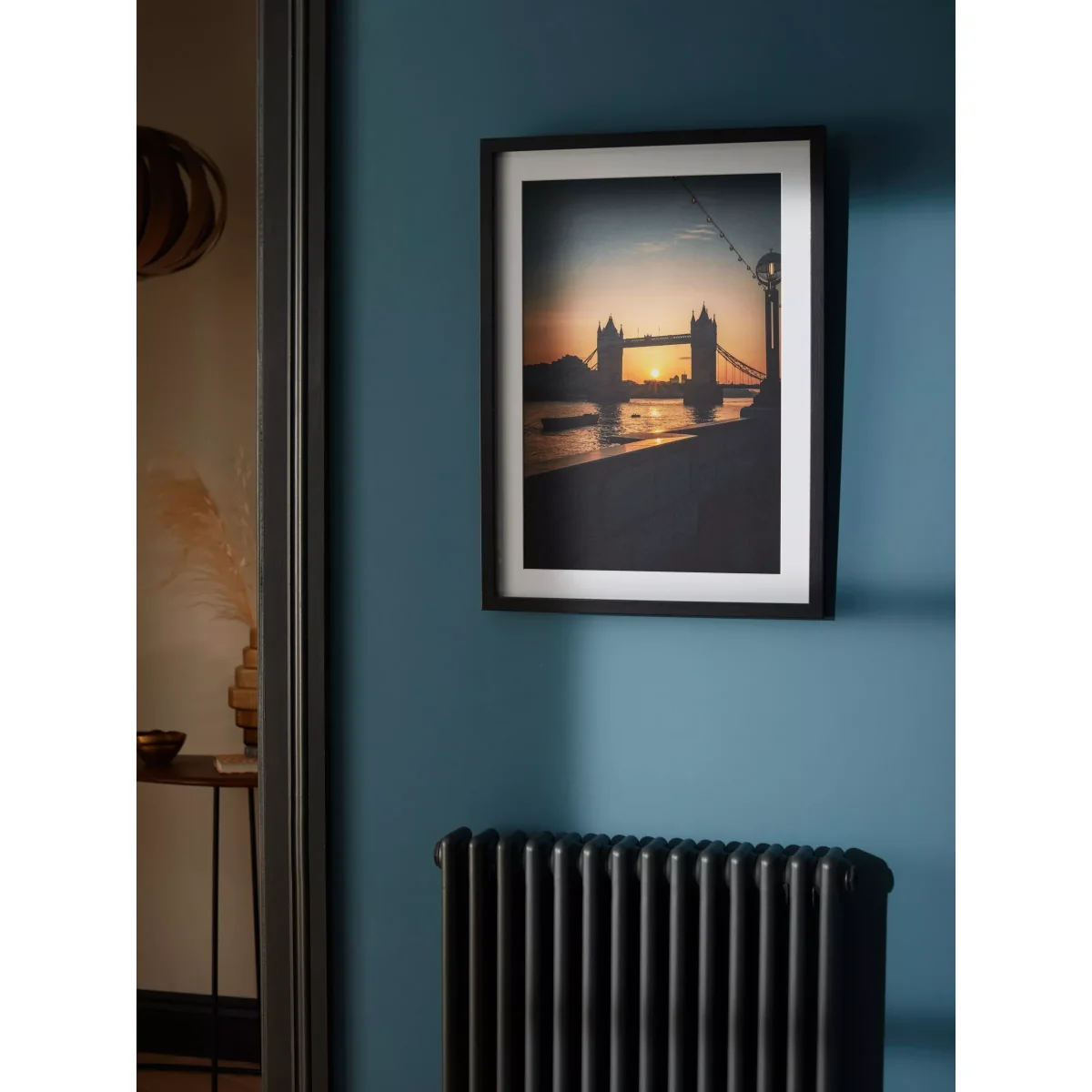 Zoe Austin - 'Tower Bridge Sunset' London Framed Print & Mount, 73.5 x 53.5cm, Yellow – image 2