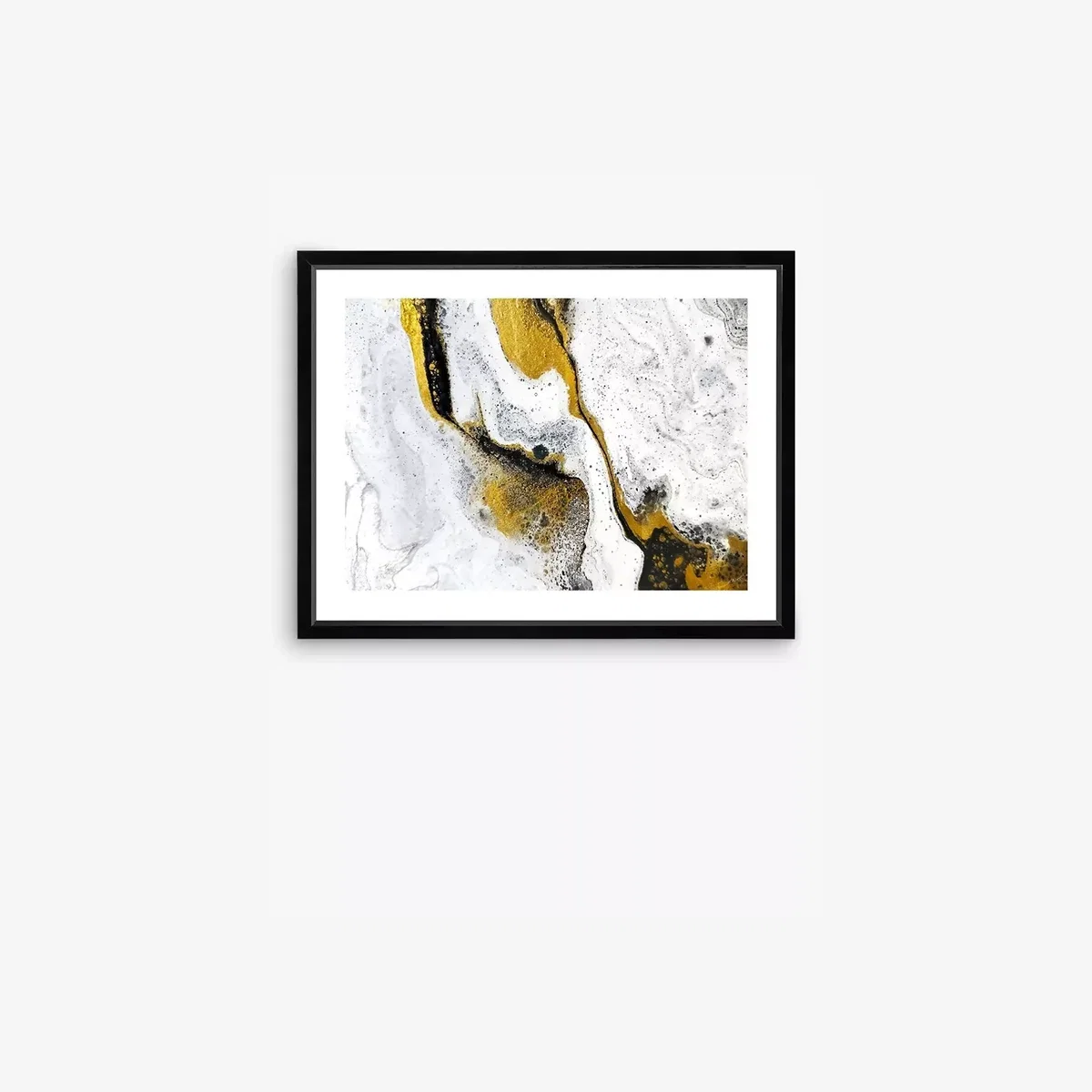 Marble 2 - Framed Print & Mount, 66 x 86cm, White – image 1