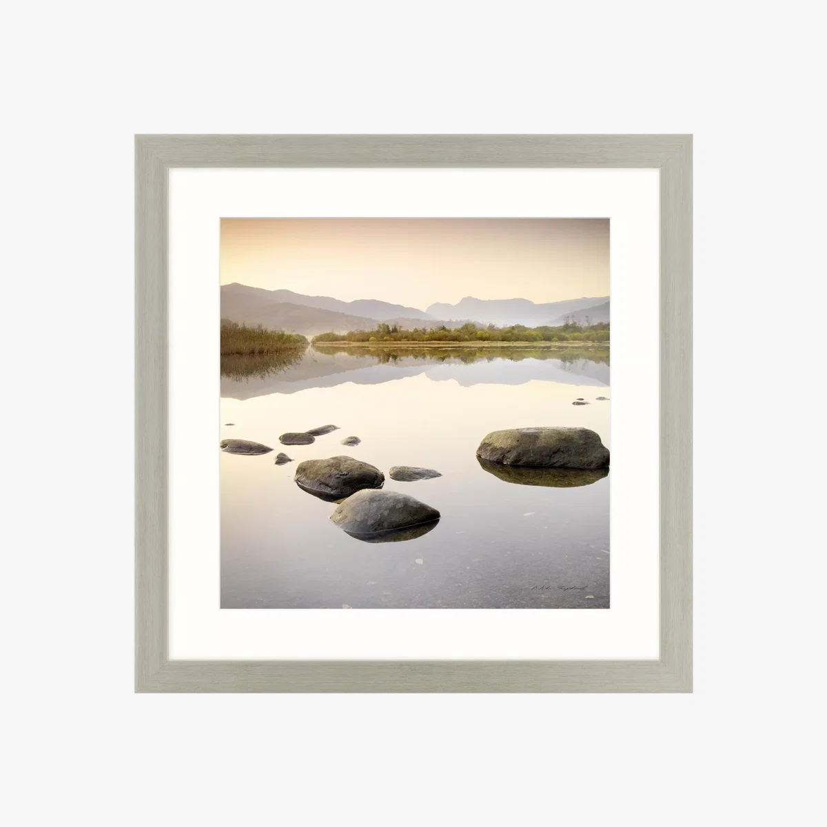 Mike Shepherd - Elterwater Framed Print, 65 x 65cm
