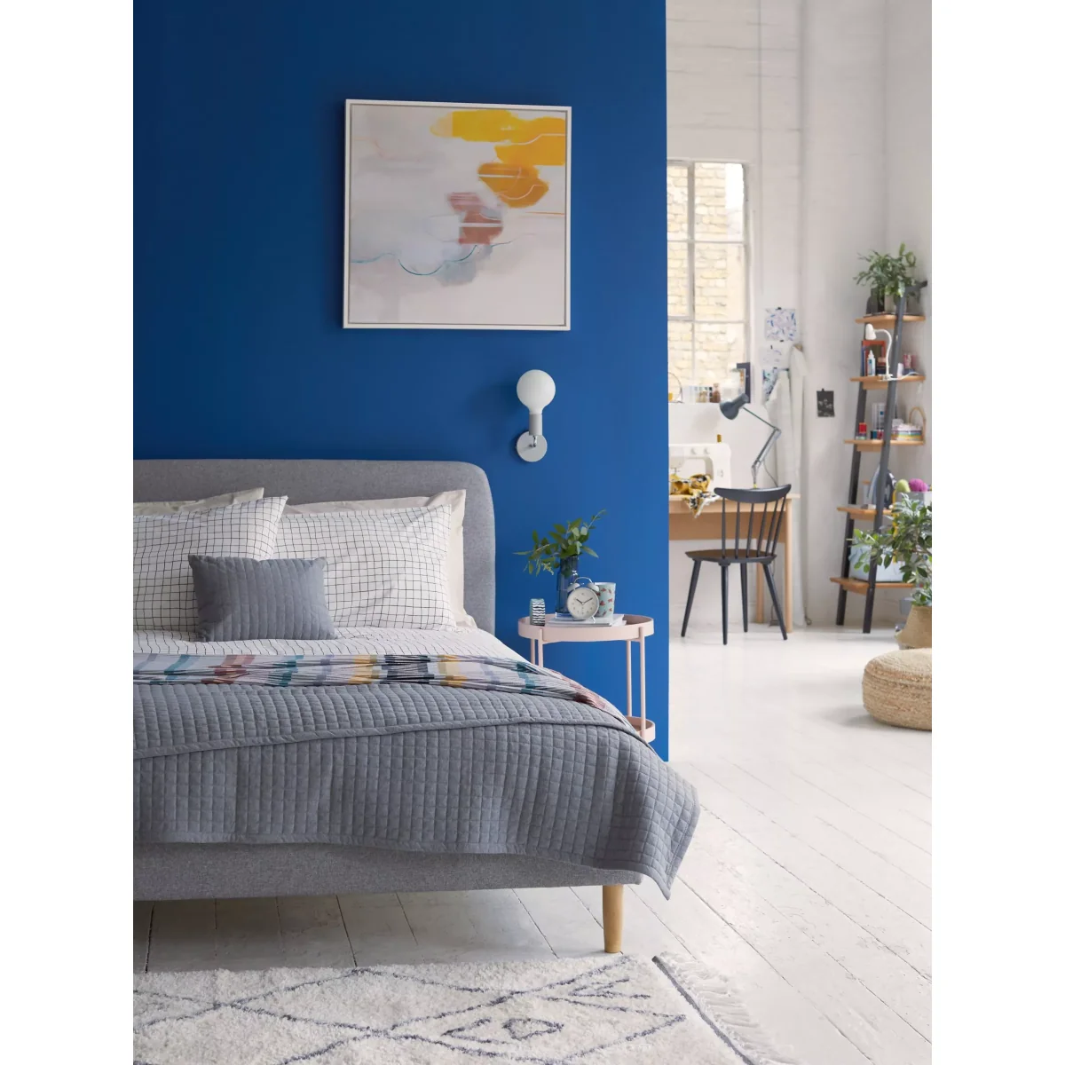 Ele Pack - 'The Honeybees Are Dancing' Framed Canvas, 74 x 74cm, Grey/Yellow – image 2