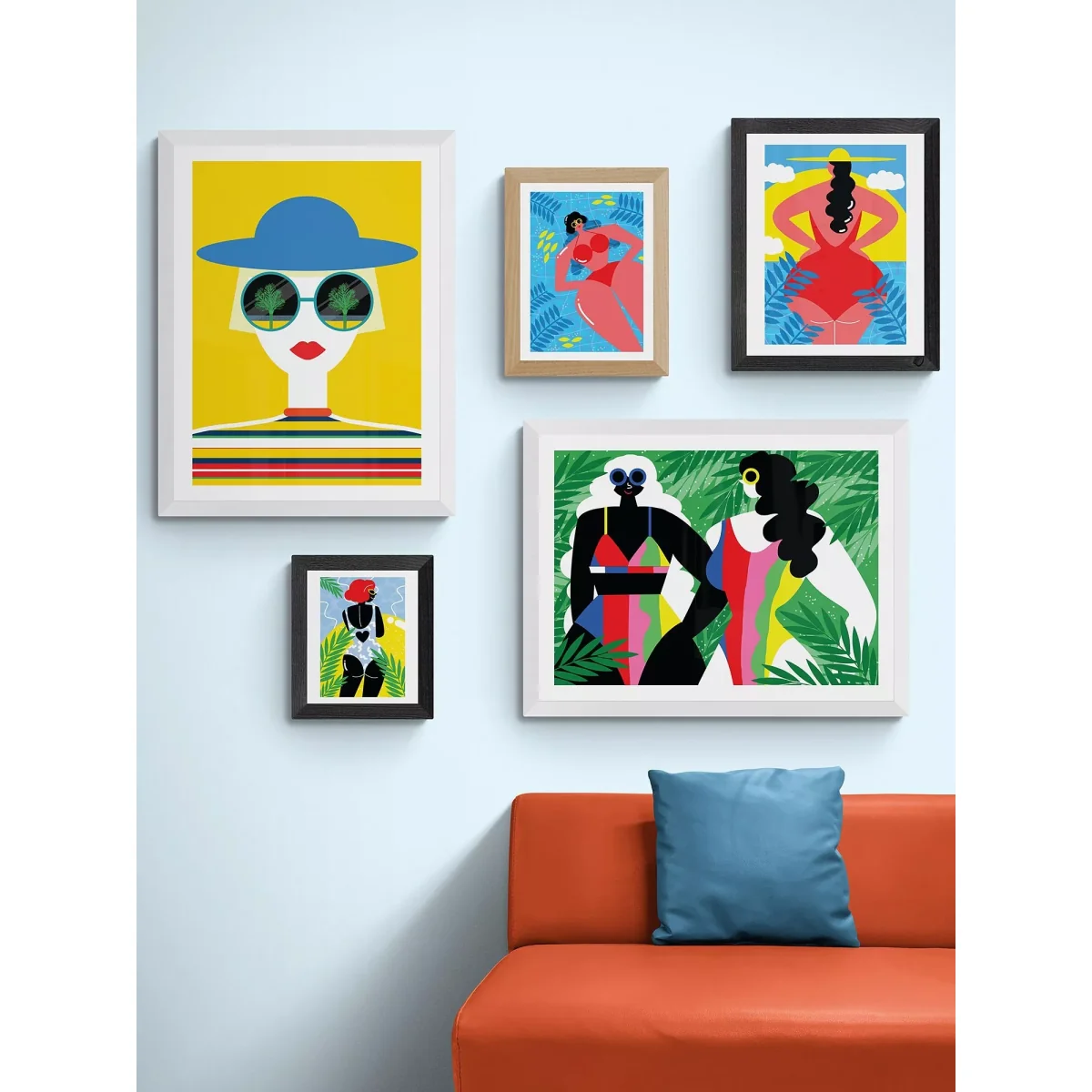 EAST END PRINTS Ana Jaks 'Baby Blue' Framed Print – image 2