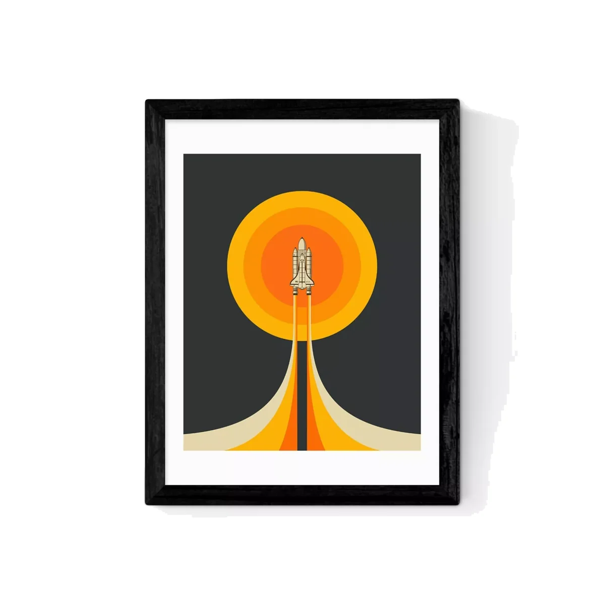 EAST END PRINTS Jazzberry Blue 'Upward' Framed Print – image 1