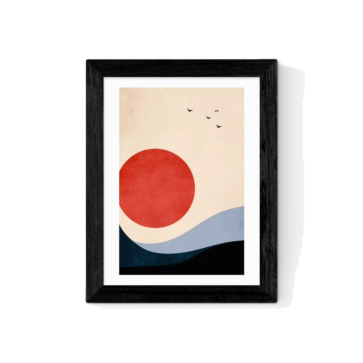 EAST END PRINTS Kubistika 'Seaside Memories' Framed Print – image 1