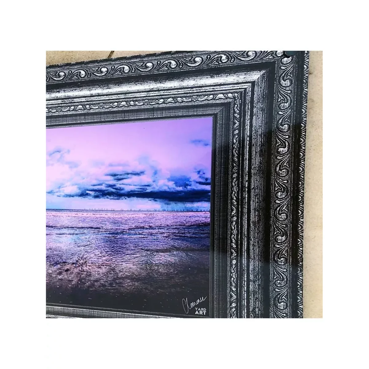 YARDART - Charlotte Clemence 'Her Favourite Place' Outdoor Framed Print, 71 x 91cm, Purple – image 4