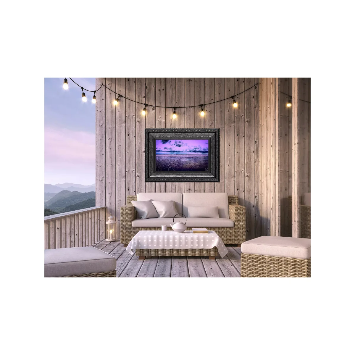 YARDART - Charlotte Clemence 'Her Favourite Place' Outdoor Framed Print, 71 x 91cm, Purple – image 8