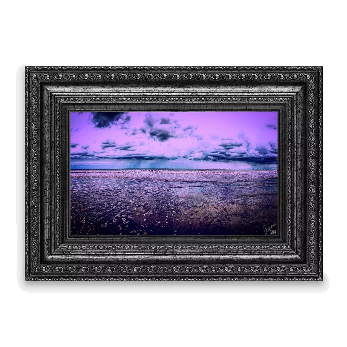 YARDART - Charlotte Clemence 'Her Favourite Place' Outdoor Framed Print, 71 x 91cm, Purple – image 1
