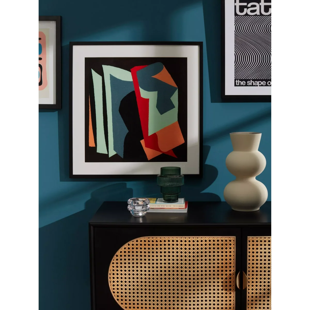 Nils Jean - 'Le Livre' Framed Print & Mount, 60 x 60cm, Multi – image 3