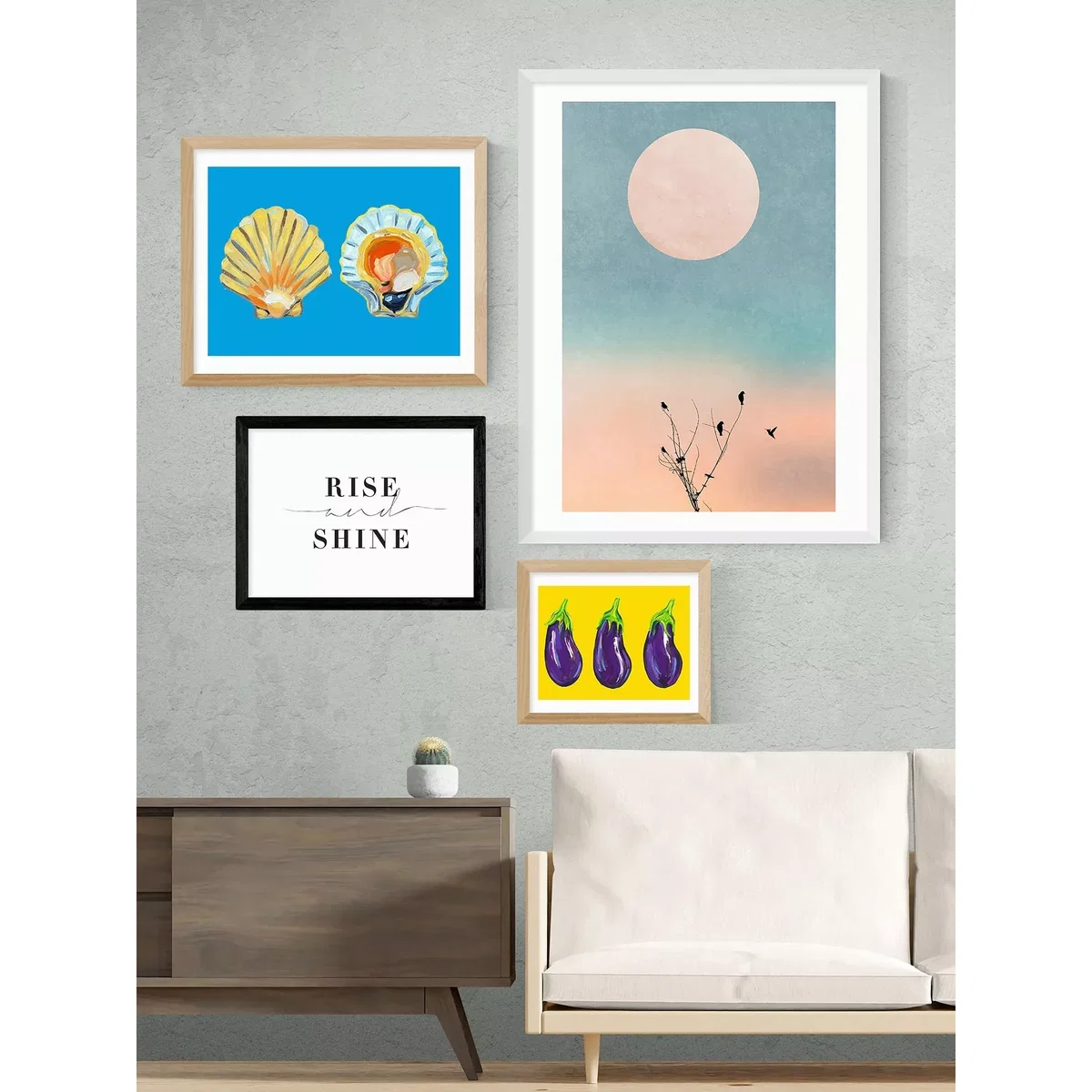 EAST END PRINTS Honeymoon Hotel 'Rise and Shine' Framed Print – image 2