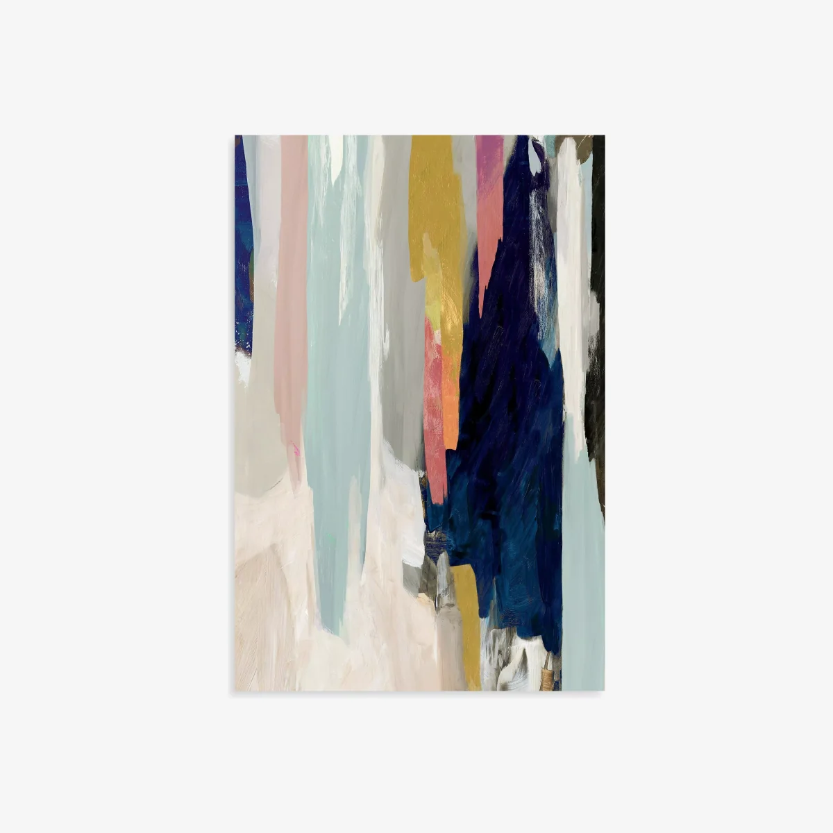 PI Studio - 'Sombre' Abstract Canvas Print, 90 x 60cm, Blue/Multi – image 1