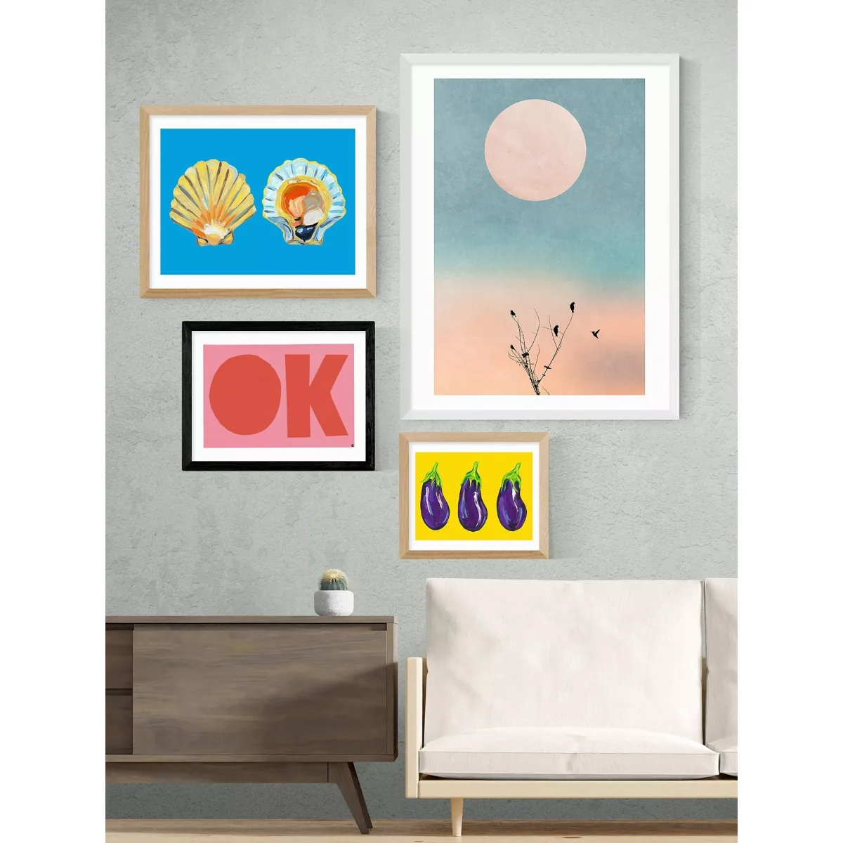 EAST END PRINTS Marcus Walters 'OK' Framed Print – image 2