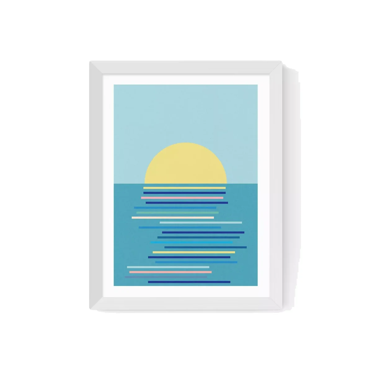 EAST END PRINTS Rosi Feist 'Sunrise in Ahrenshoop' Framed Print – image 1