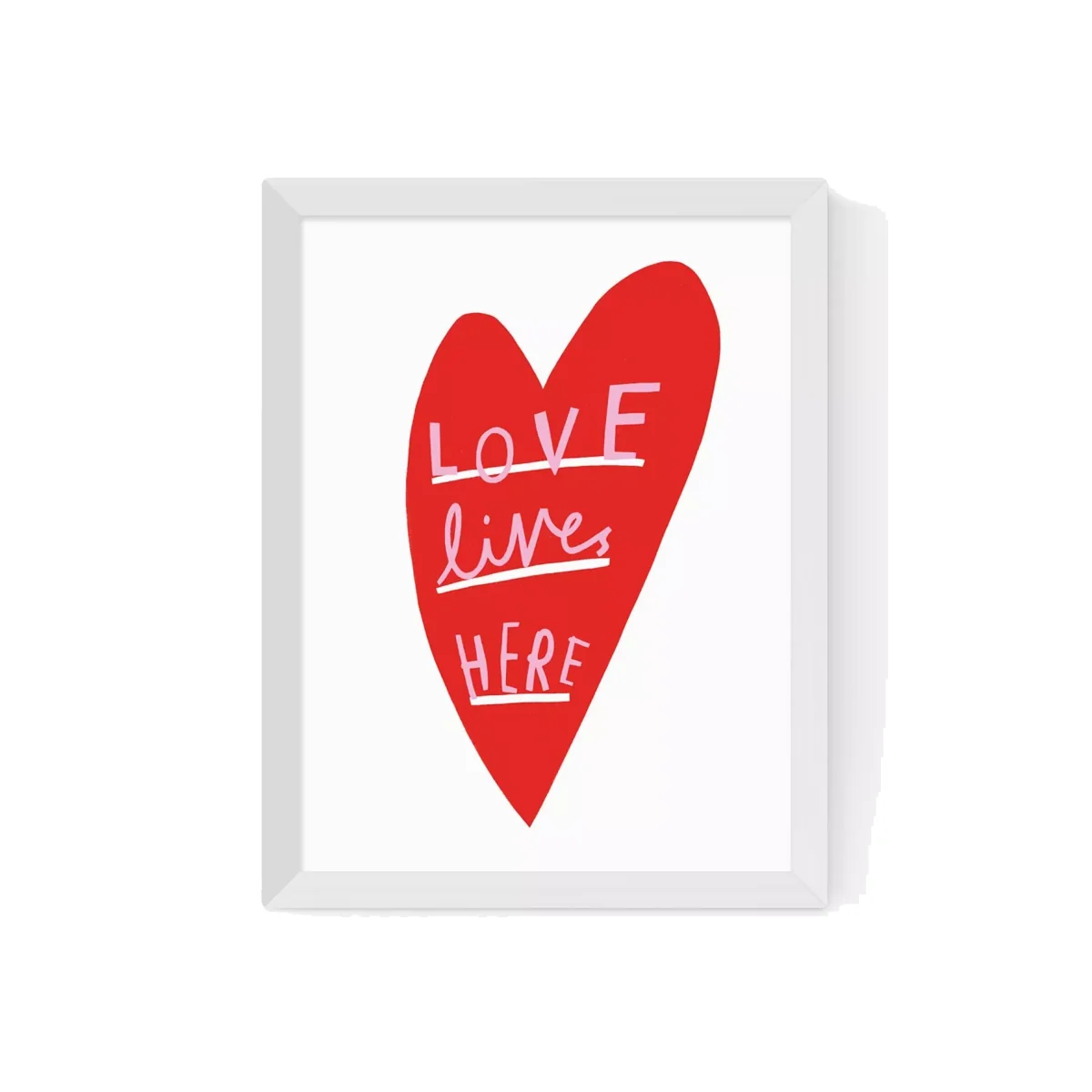 EAST END PRINTS Katy Edelsten 'Love Lives Here' Framed Print – image 1