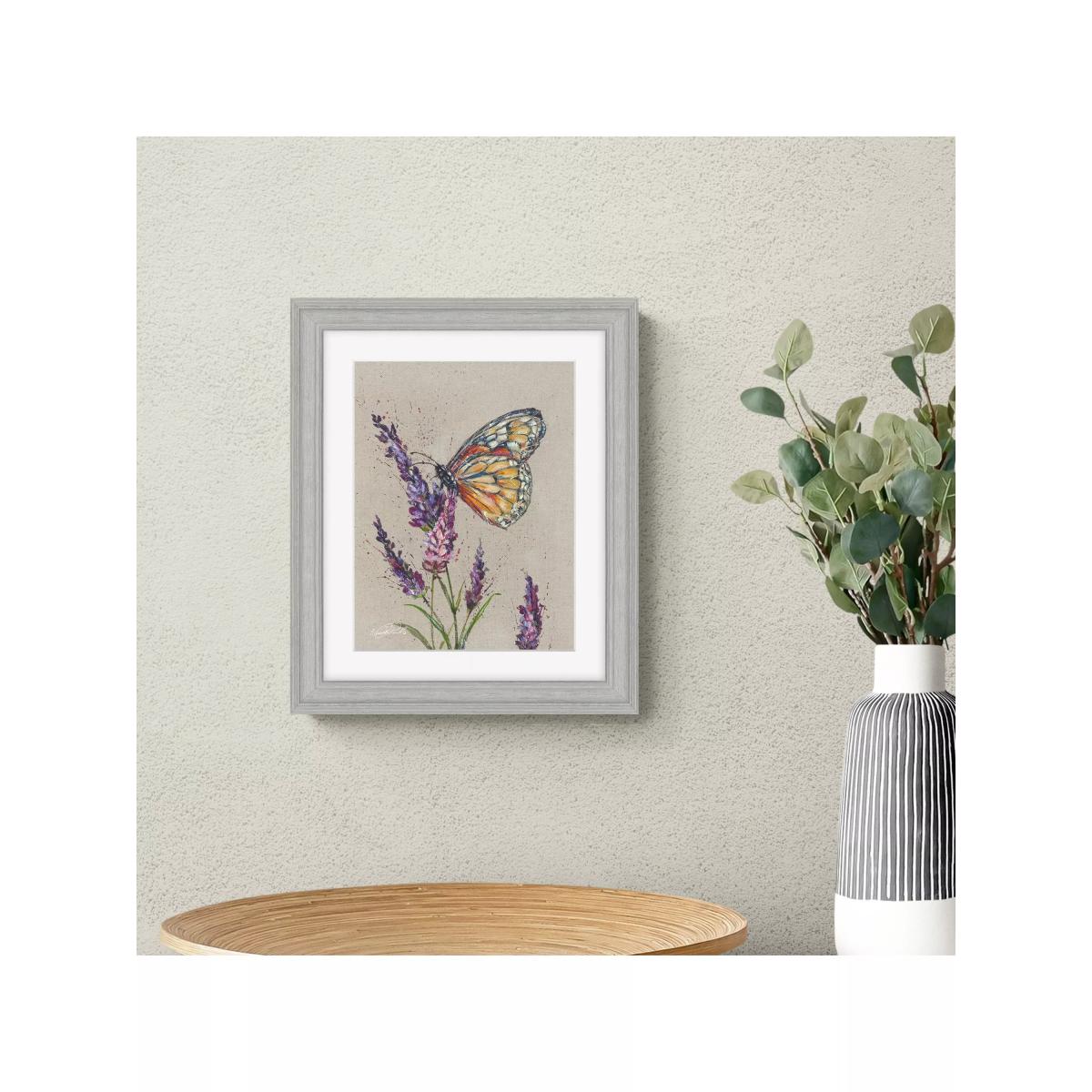 John Lewis Nicola Jane Rowles 'Butterfly' Framed Print & Mount, 35 x 29cm, Grey – image 2