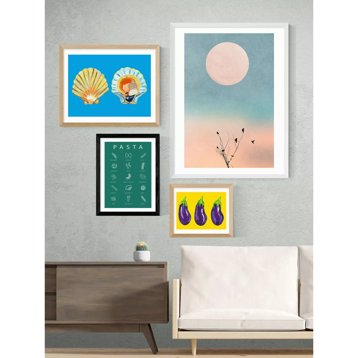 EAST END PRINTS Violet Studio 'Pasta Guide' Wood Framed Print – image 2