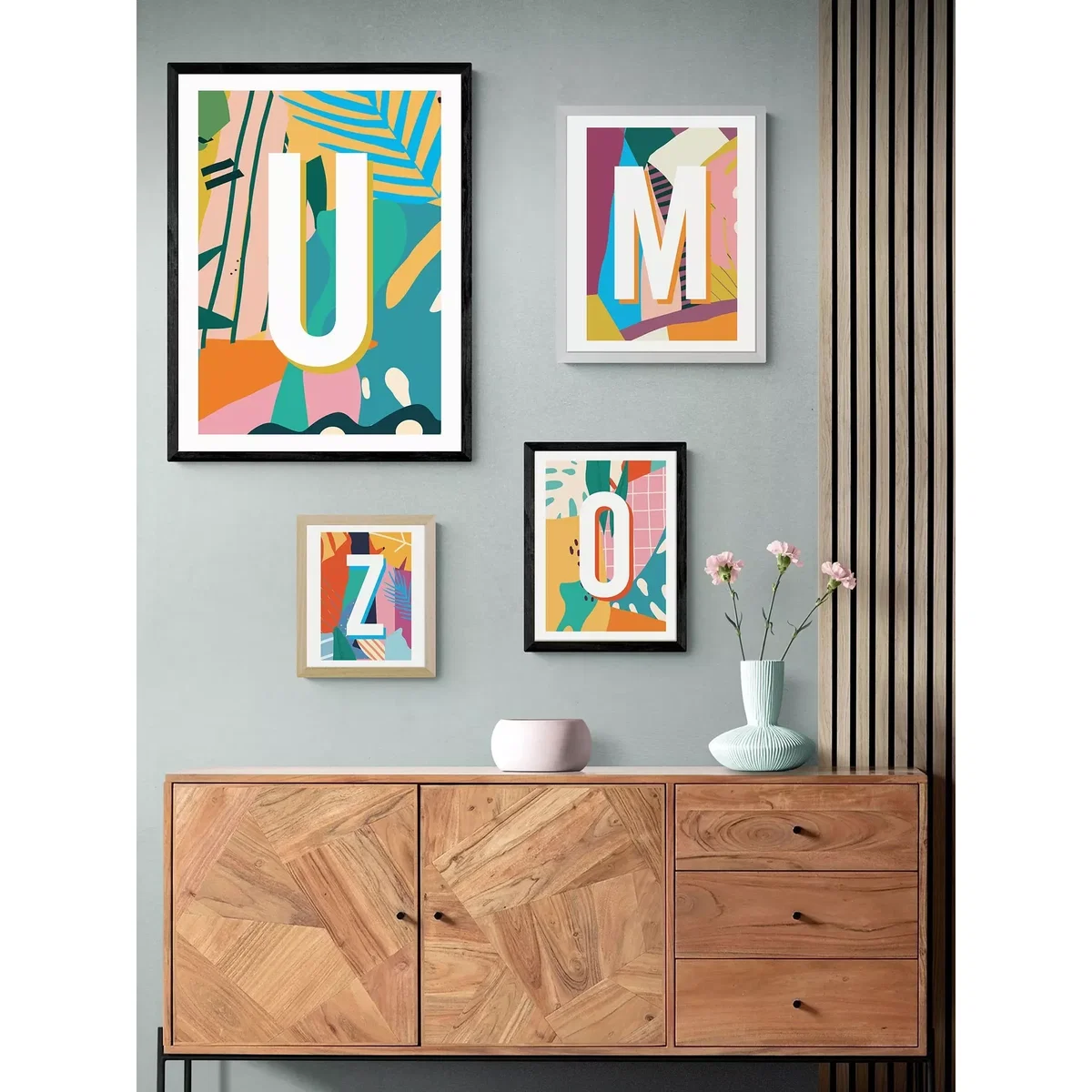 EAST END PRINTS Sei and Ru 'U Letter' Framed Print – image 2