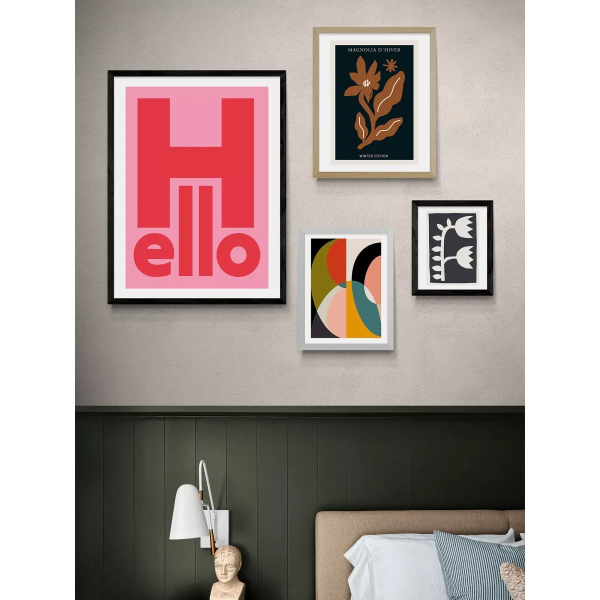 EAST END PRINTS Rocket Jack 'Hello' Framed Print – image 2