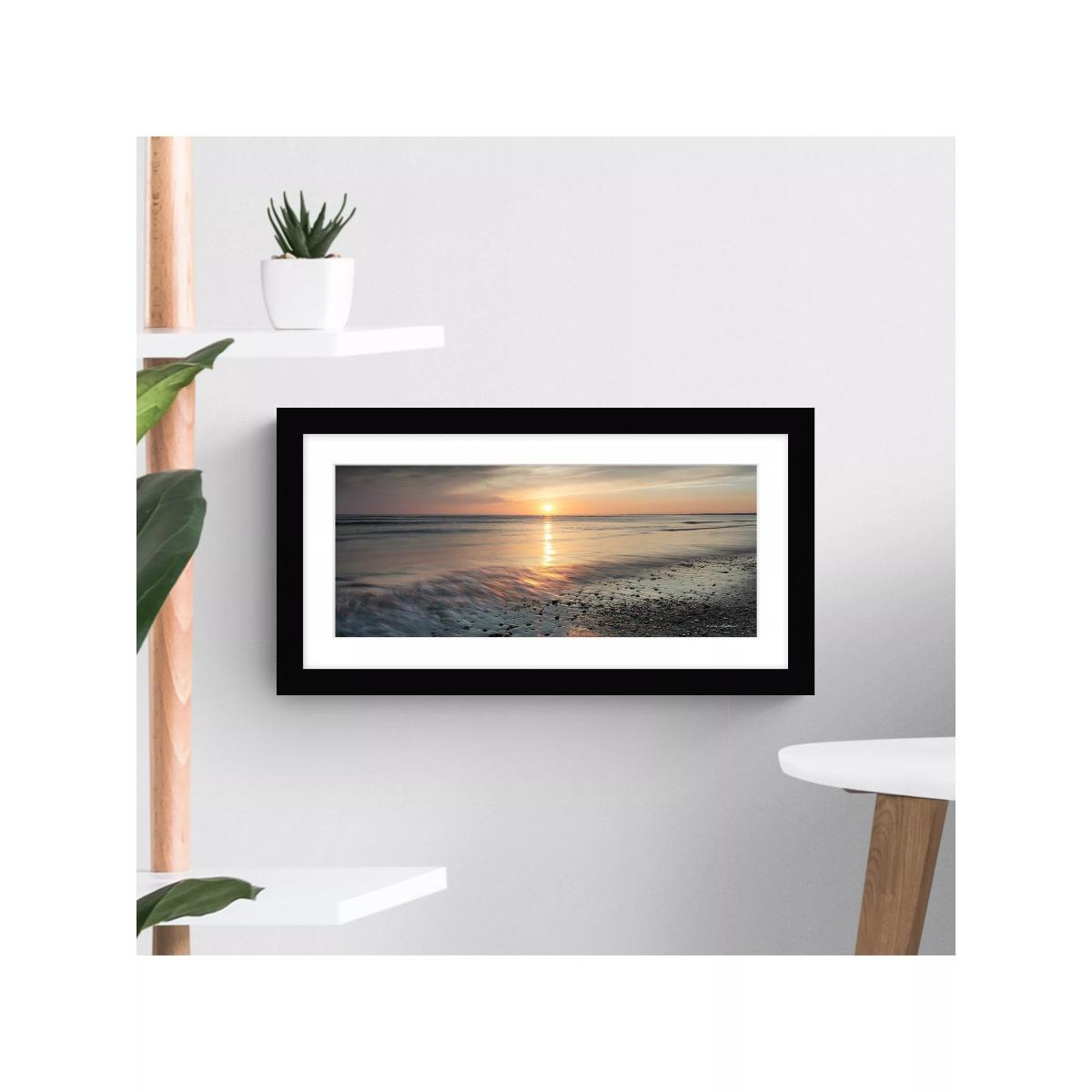 John Lewis Mike Shepherd 'Ebb & Flow' Framed Print & Mount, 23.5 x 43.5cm, Orange/Multi – image 2