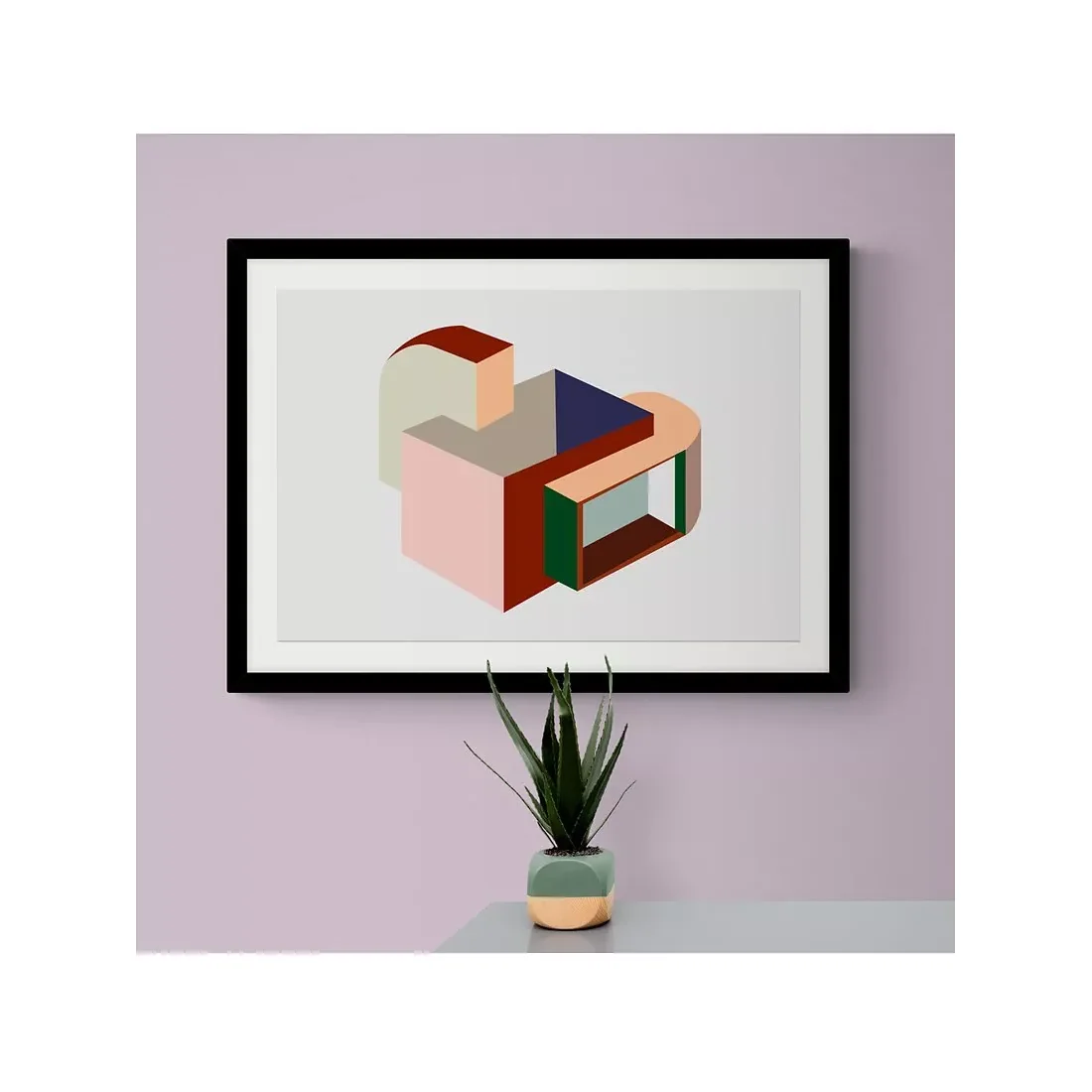 Enye Studio - 'Fabrications' Framed Print & Mount, 74.5 x 54.5cm, Multi – image 2