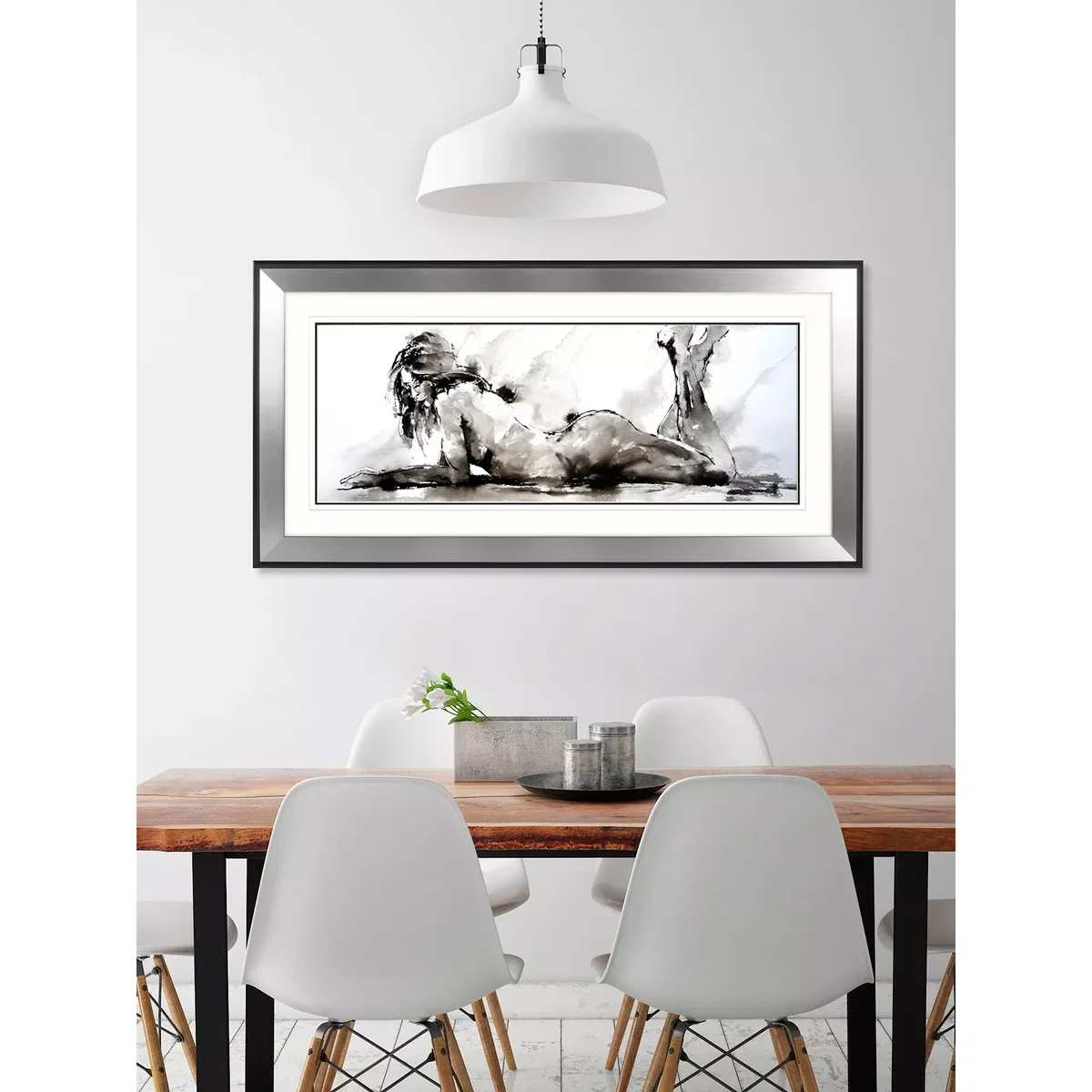 Joanne Boon Thomas - Laying Down Lady Framed Print, 110 x 55cm – image 2