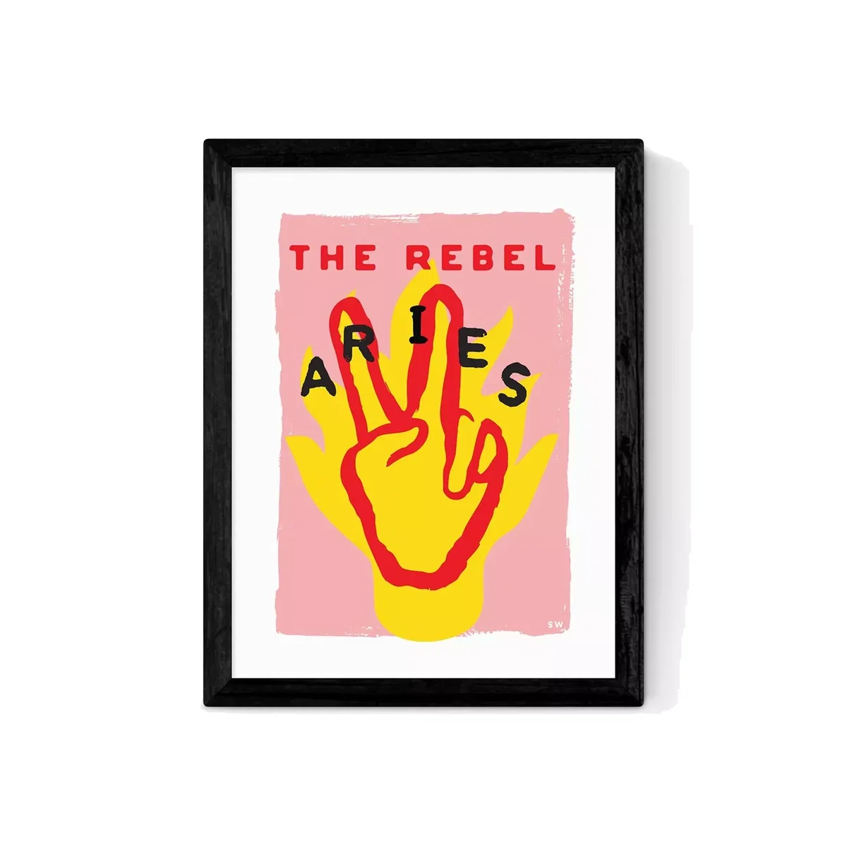 EAST END PRINTS Sophie Ward 'Aries The Rebel' Framed Print – image 1